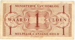 Nederland. 1 gulden . Bankbiljet. Type Ministerie van oorlog. - Fraai.