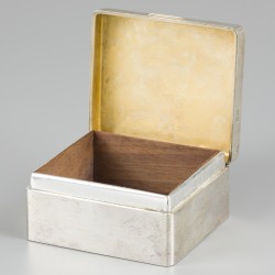 Sigarendoos zilver.
