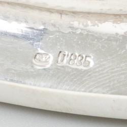 2-delige set kandelaren zilver.
