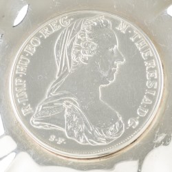 Muntschaaltje zilver.