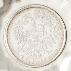Muntschaaltje zilver.