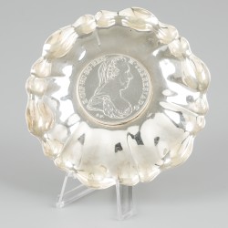 Muntschaaltje zilver.