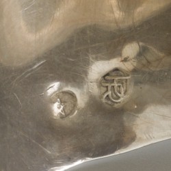 Delicatesse-schaal zilver.