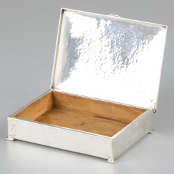 Sigarendoos zilver.