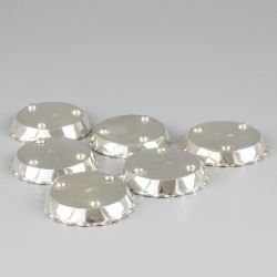 6-delige set onderzetters (China export) zilver.