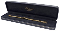 Chopard 'Happy Diamonds I Love You' 18 kt. geelgouden armband bezet met ca. 0.20 ct. diamant.