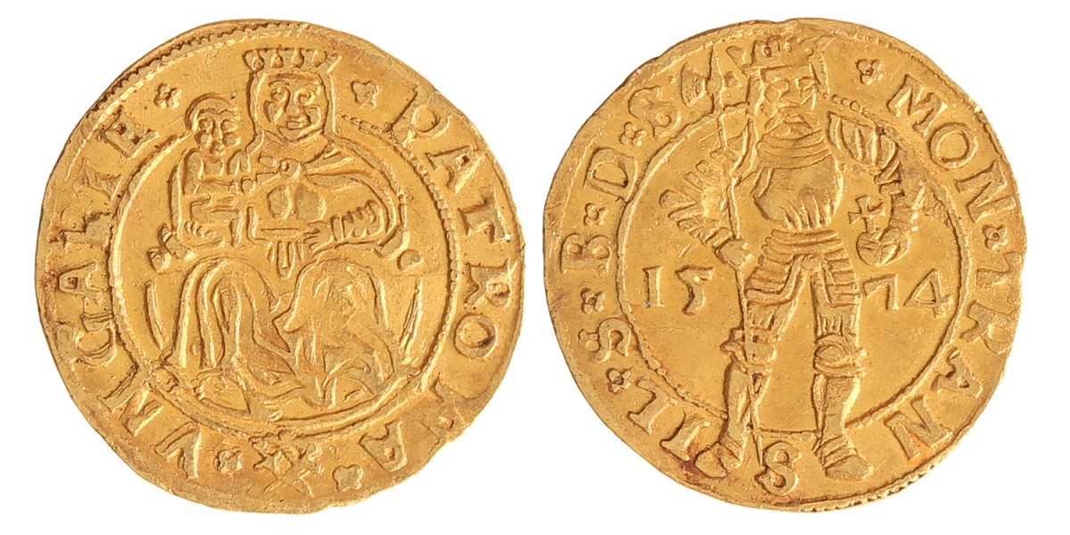 Hungarian states. Transylvania. Stephen Bathory. Forint. 1574.