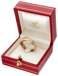 Vintage 18 kt. tricolor gouden Les Must de Cartier 'Trinity' ring.