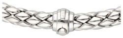 Chimento 18 kt. witgouden collier met hartvormige hanger.