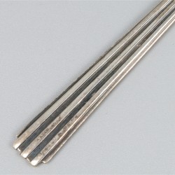 12-delige set theelepels zilver.