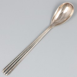 12-delige set theelepels zilver.