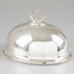 Cloche verzilverd.