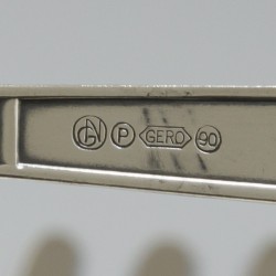22-delige art deco bestekset Georg Nilssen voor Gero, model 447, verzilverd.