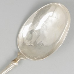 Gelegenheidslepel (Noord-Nederland mogelijk Friesland 17/18 eeuw) zilver.