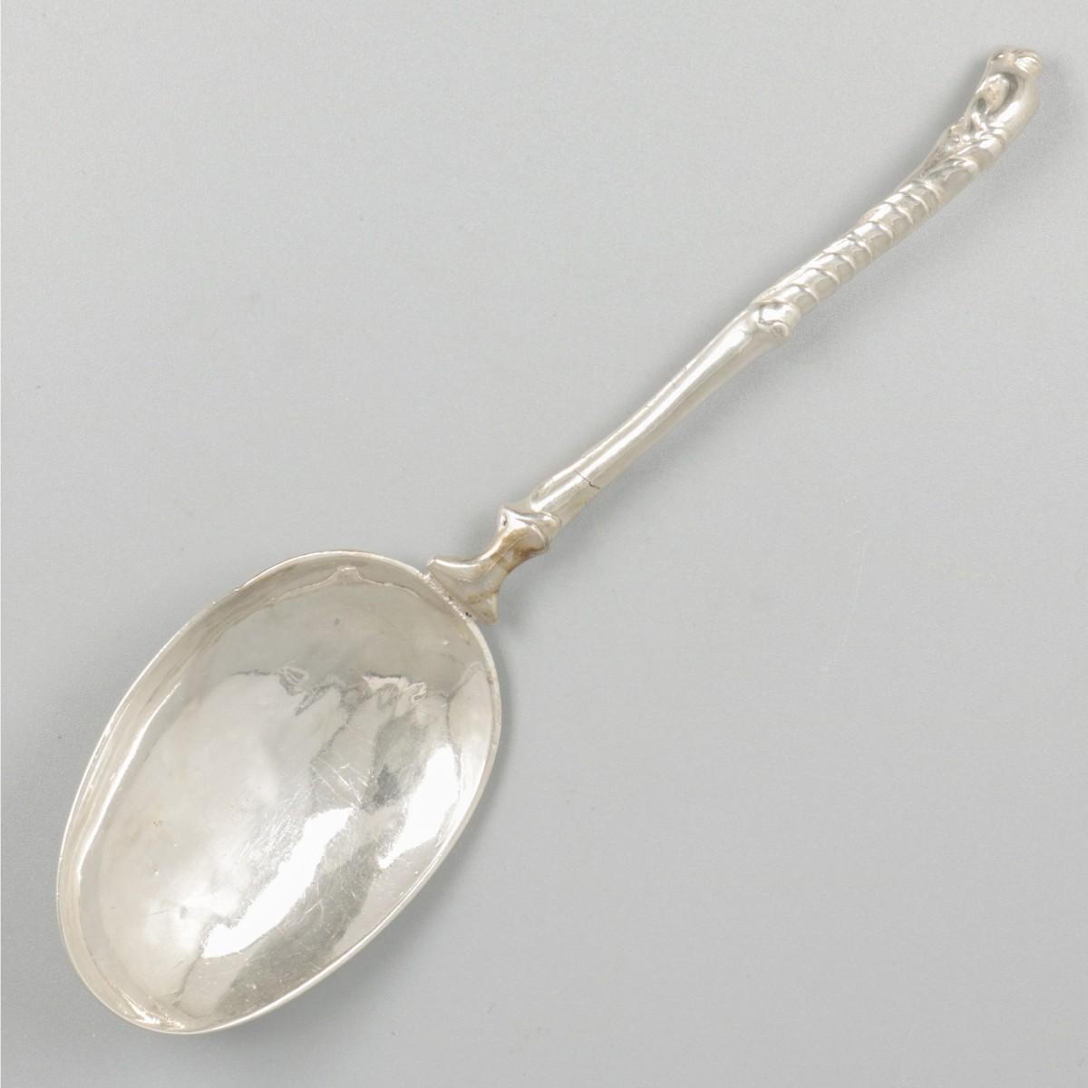 Gelegenheidslepel (Noord-Nederland mogelijk Friesland 17/18 eeuw) zilver.