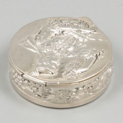 Pepermuntdoosje zilver.