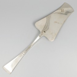 Taartschep zilver.