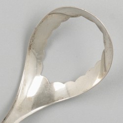 Eierlepel zilver.