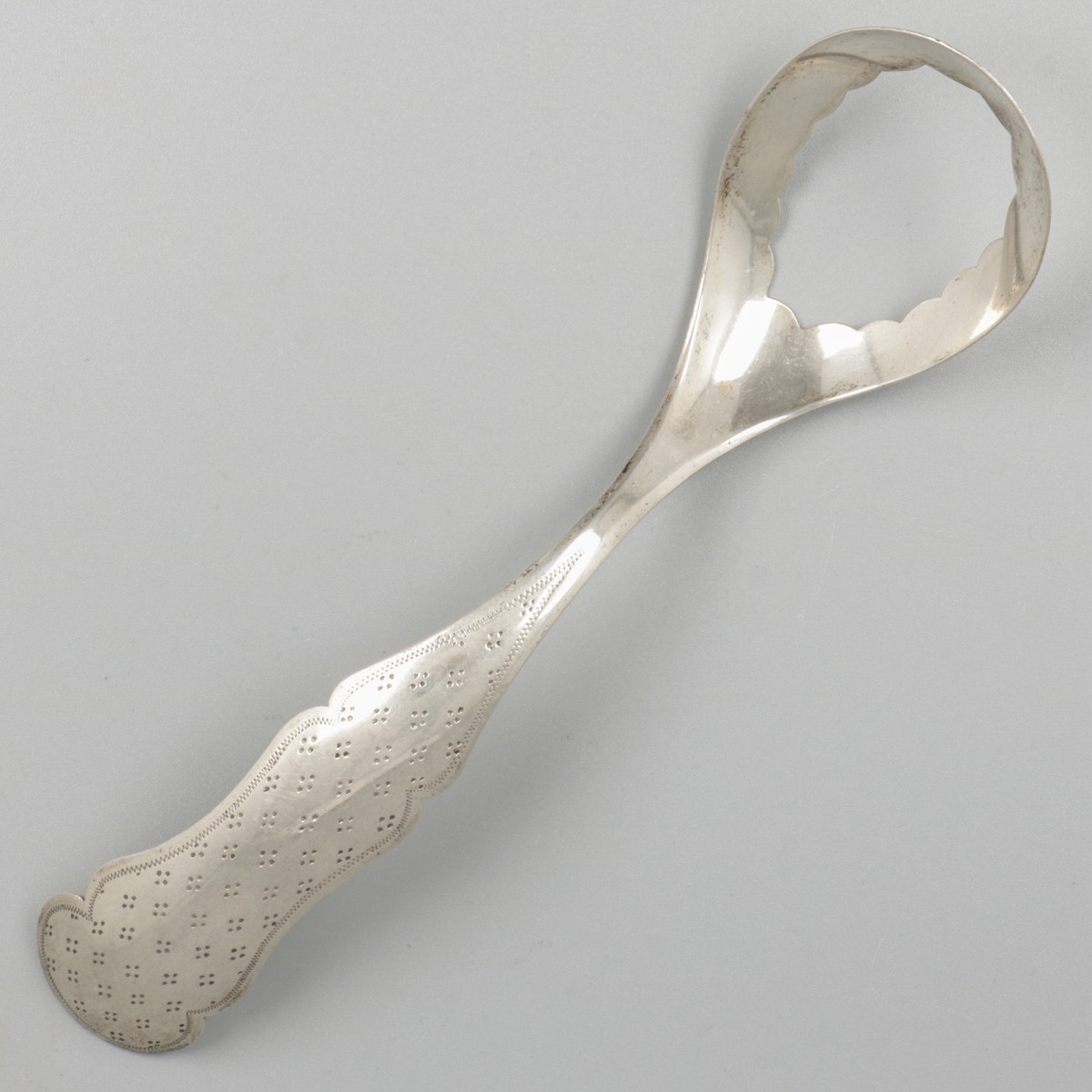 Eierlepel zilver.
