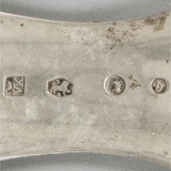 Eierlepel zilver.