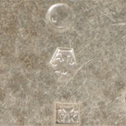 Taartschep zilver.