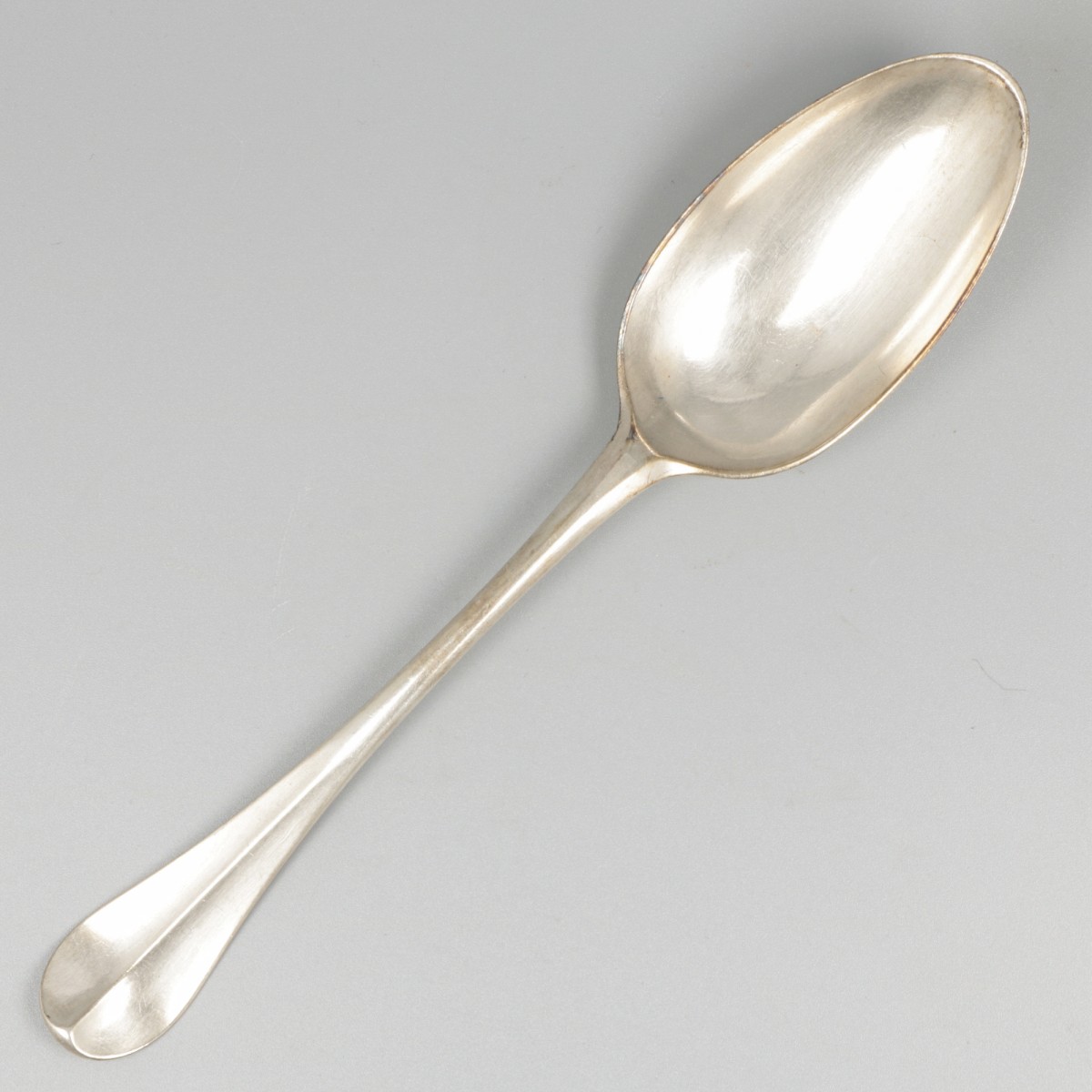 Dinerlepel (Dordrecht, Johannes Keeman Sr. 1764-1811) zilver.