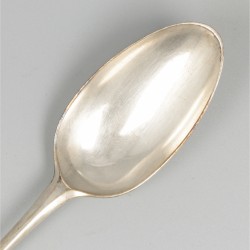 Dinerlepel (Dordrecht, Johannes Keeman Sr. 1764-1811) zilver.