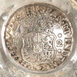 Brandewijn- / flambeerlepel zilver.