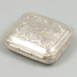 Pepermuntdoosje zilver.