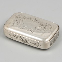 Tondeldoosje / vesta case zilver.