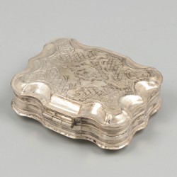 Pepermuntdoosje zilver.