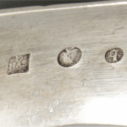 Sauslepel zilver.