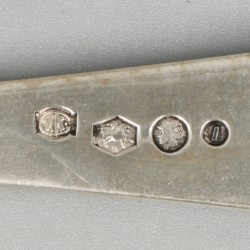 Spiegeleischep zilver.