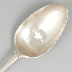 Dinerlepel (Breda, Adrianus van Beugen 1776-1807) zilver.