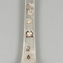 Dinerlepel (Breda, Adrianus van Beugen 1776-1807) zilver.