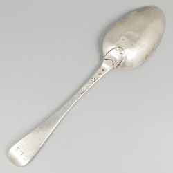 Dinerlepel (Breda, Adrianus van Beugen 1776-1807) zilver.