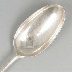 Dinerlepel (Leiden, Frans van Wijnen 1728-1774) zilver.
