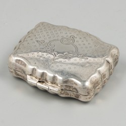 Pepermuntdoosje zilver.