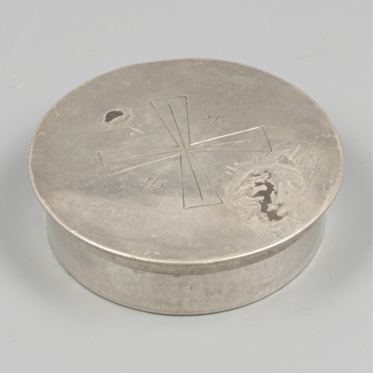 Hostidoosje zilver.