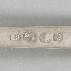 Bowllepel Haags lofje zilver.