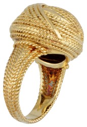 Vintage 18 kt. geelgouden geknoopte ring.