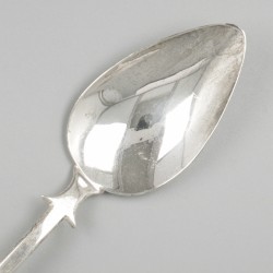 Groot model brijlepel (Malta, 18e eeuw?) zilver.