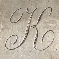 Groentelepel (18e eeuw) zilver.