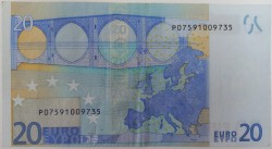 Nederland. 20 euro . Bankbiljet. Type 2002. - Zeer Fraai / Prachtig.