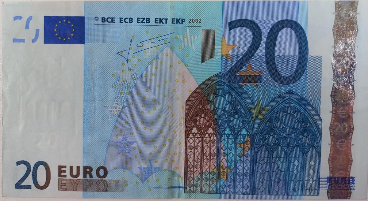 Nederland. 20 euro . Bankbiljet. Type 2002. - Zeer Fraai / Prachtig.