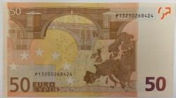 Nederland. 50 euro . Bankbiljet. Type 2002. - Zeer Fraai +.