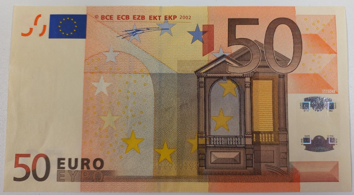 Nederland. 50 euro . Bankbiljet. Type 2002. - Zeer Fraai +.