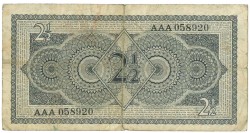 Nederland. 2½ gulden . Muntbiljet. Type 1949. Type Juliana. - Fraai -.
