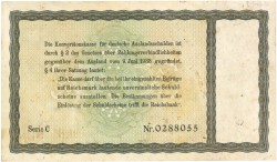 Germany. 100 Mark. Bankbiljet. Type 1933. Type Konversionskasse. - Very fine.