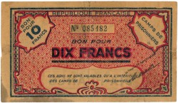 France, North Africa. 10 francs. Bon. Type ND. - Very fine -.